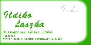 ildiko laszka business card