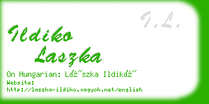 ildiko laszka business card